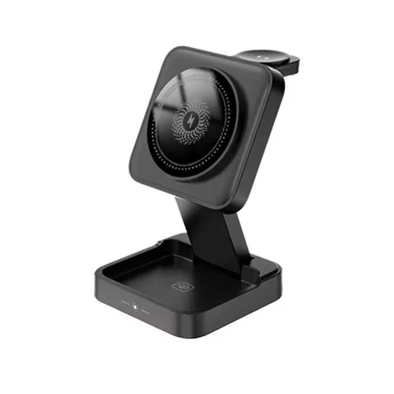 3 in 1 Wireless Charger Foldable Wireless Magnetic Stand