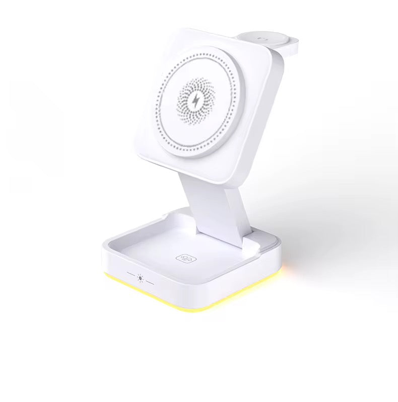 3 in 1 Wireless Charger Foldable Wireless Magnetic Stand