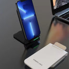 Foldable 15W Fast Wireless Charging Stand – Portable Phone Charging Station