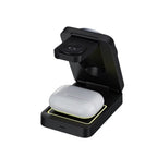 Desktop Portable 3-in-1 Foldable Magnetic Wireless Charging Station 15W Fast Charger Stan