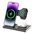 4 in 1 Wireless Fast Charger Station with Night Light Universal Wireless Charger for Multifunctional Chargers