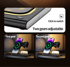 4 in 1 Wireless Fast Charger Station with Night Light Universal Wireless Charger for Multifunctional Chargers