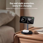 3-in-1 Wireless Charger with Magnetic Charging Station Holder Rotation Travel Charger Adapter for Airpods Phone Watch