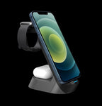 3-In-1 Mobile Phone Charging Station 4-in-1 Multi-functional Wireless Charging 15W Fast Charging Desktop Stand