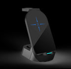 3-In-1 Mobile Phone Charging Station 4-in-1 Multi-functional Wireless Charging 15W Fast Charging Desktop Stand