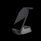 3-In-1 Mobile Phone Charging Station 4-in-1 Multi-functional Wireless Charging 15W Fast Charging Desktop Stand