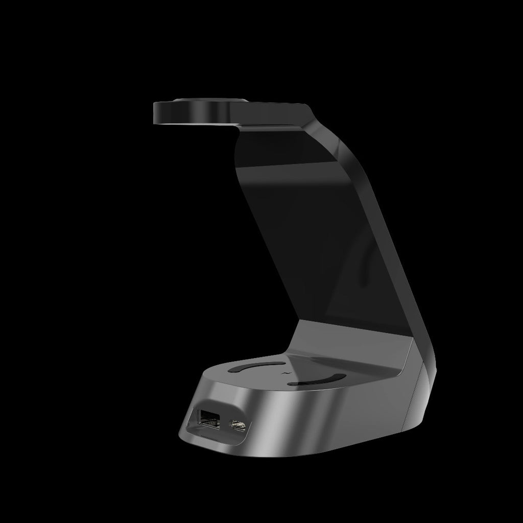 3-In-1 Mobile Phone Charging Station 4-in-1 Multi-functional Wireless Charging 15W Fast Charging Desktop Stand