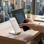 Foldable 15W Fast Wireless Charging Stand – Portable Phone Charging Station