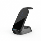 3-In-1 Mobile Phone Charging Station 4-in-1 Multi-functional Wireless Charging 15W Fast Charging Desktop Stand