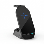 3-In-1 Mobile Phone Charging Station 4-in-1 Multi-functional Wireless Charging 15W Fast Charging Desktop Stand