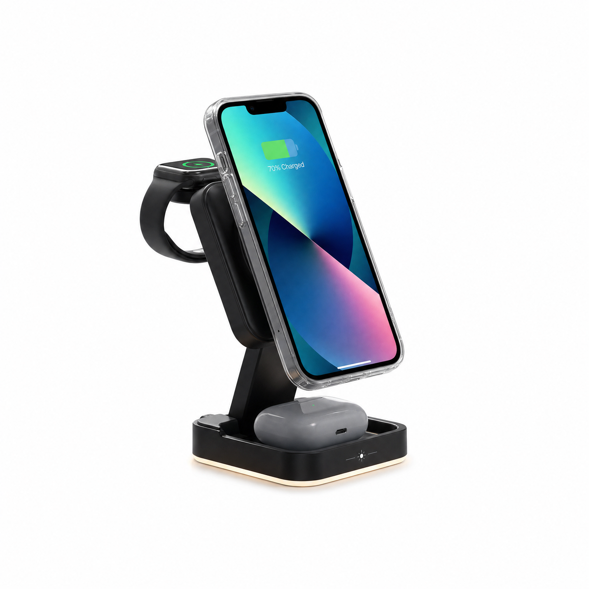 3 in 1 Wireless Charger Foldable Wireless Magnetic Stand